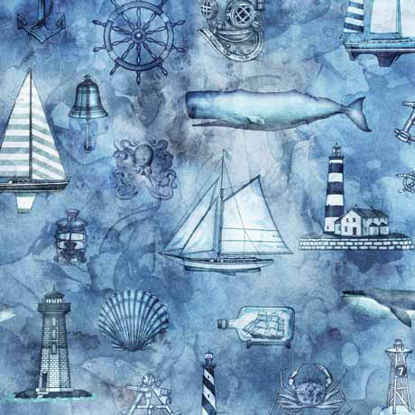 Set sail for some awesome projects featuring vintage sailboats, lighthouses, fish, and nautical motifs! Beautifully rendered in shades of ocean blues and warm creams, this collection is all you need to create that special something for your favorite captain or sea lover. ©Dan Morris