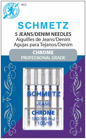 5 Pack - 90/14 ballpoint needle for all woven and knitted fabrics. Designed to prevent shredding and breakage when sewing with metallic and other machine embroidery threads.Each package of SCHMETZ needles has European and U.S. size equivalents written at the very bottom of the front of the plastic case. Typically they range from 60/8 (the finest) to 120/19 (the largest).