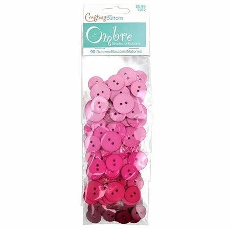 Ombre Buttons - Pink