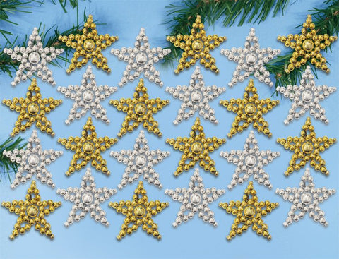 Starlight - Gold/Silver Beaded Ornament