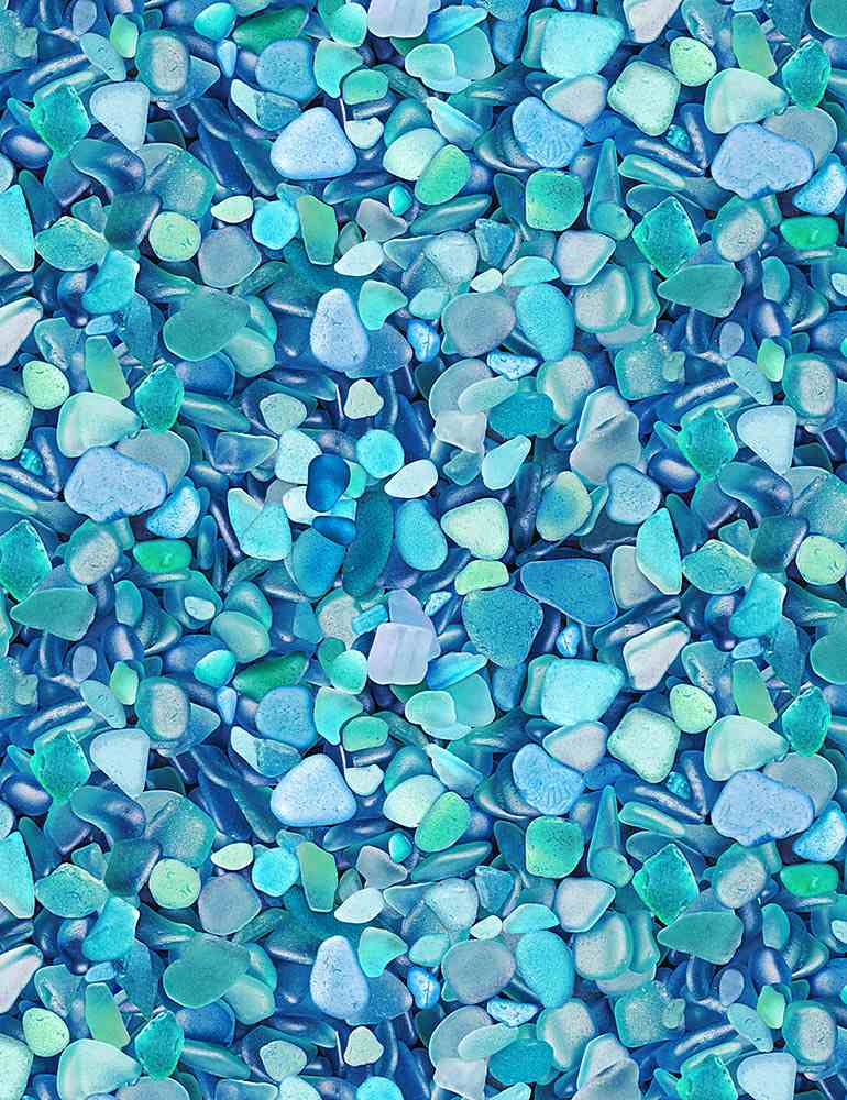 Packed Blue Seaglass - Beach Comber