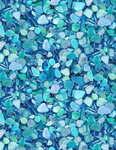 Packed Blue Seaglass - Beach Comber