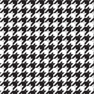 This fabric from Feline Good collection for Timeless Treasure is a kitty print disguised as houndstooth. Black and white fabric, print is medium scale. 