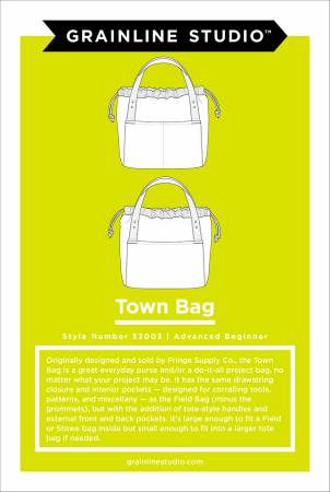 Originally designed and sold by Fringe Supply Co., the Town bag is a great everyday purse and/or a do-it-all project bag, no matter what your project may be.