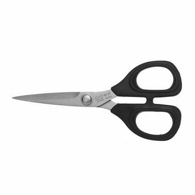 Quilters love the KAI 5135 - 5 1/2 inch scissor for trimming dog ears, clipping threads when chain piecing, and general embroidery cutting tasks. This smooth, comfortable scissor is perfect in your sewing kit for take along projects and sewing classes as well. The KAI5135 is made of a hardened steel that allows it to keep its edge for longer. It also features a soft-grip handle that helps to reduce fatigue, even over long periods of cutting. WEIGHT: 1.3 OUNCES

