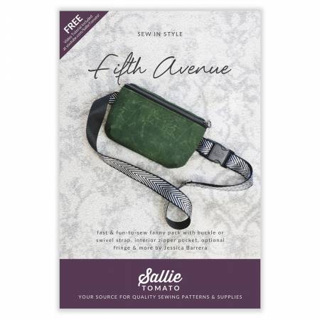 Introducing the Fifth Avenue Fanny Pack Limited Edition Kits!  Carry essentials hands-free with this convenient design. Secure the belt bag with the side release buckle and easily adjust the strap with the slider buckle. This pattern is beginner-friendly, with minimal sewing, and an optional interior zipper pocket.