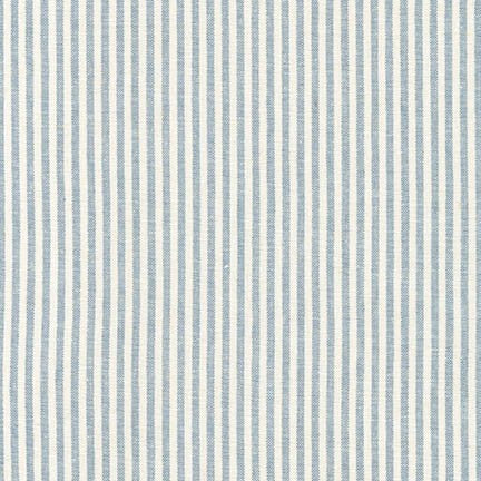 Yarn dyed, linen/rayon blend fabric from House of Linen for Robert Kaufman. Classic Chambray color with bright white.&nbsp;55% LINEN,45% COTTON Width: 43'' wide,&nbsp;5.6 oz. per square yard.