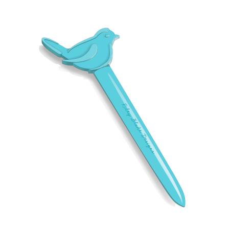 The Riley Blake Designs Bird Stiletto Turning Tool is ideal for point turning, detail work, seam pressing and fabric marking. Size is 6 1/2" long.