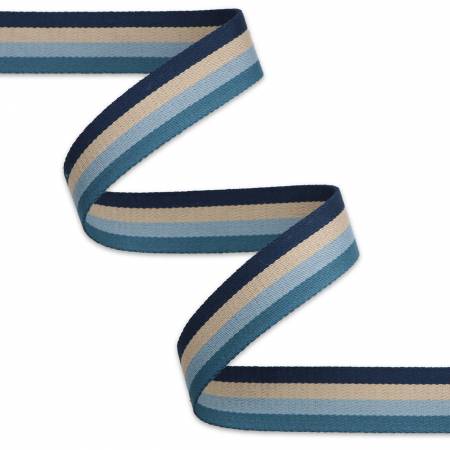 Striped Coastal Webbing 1-1/2in x 3 yd