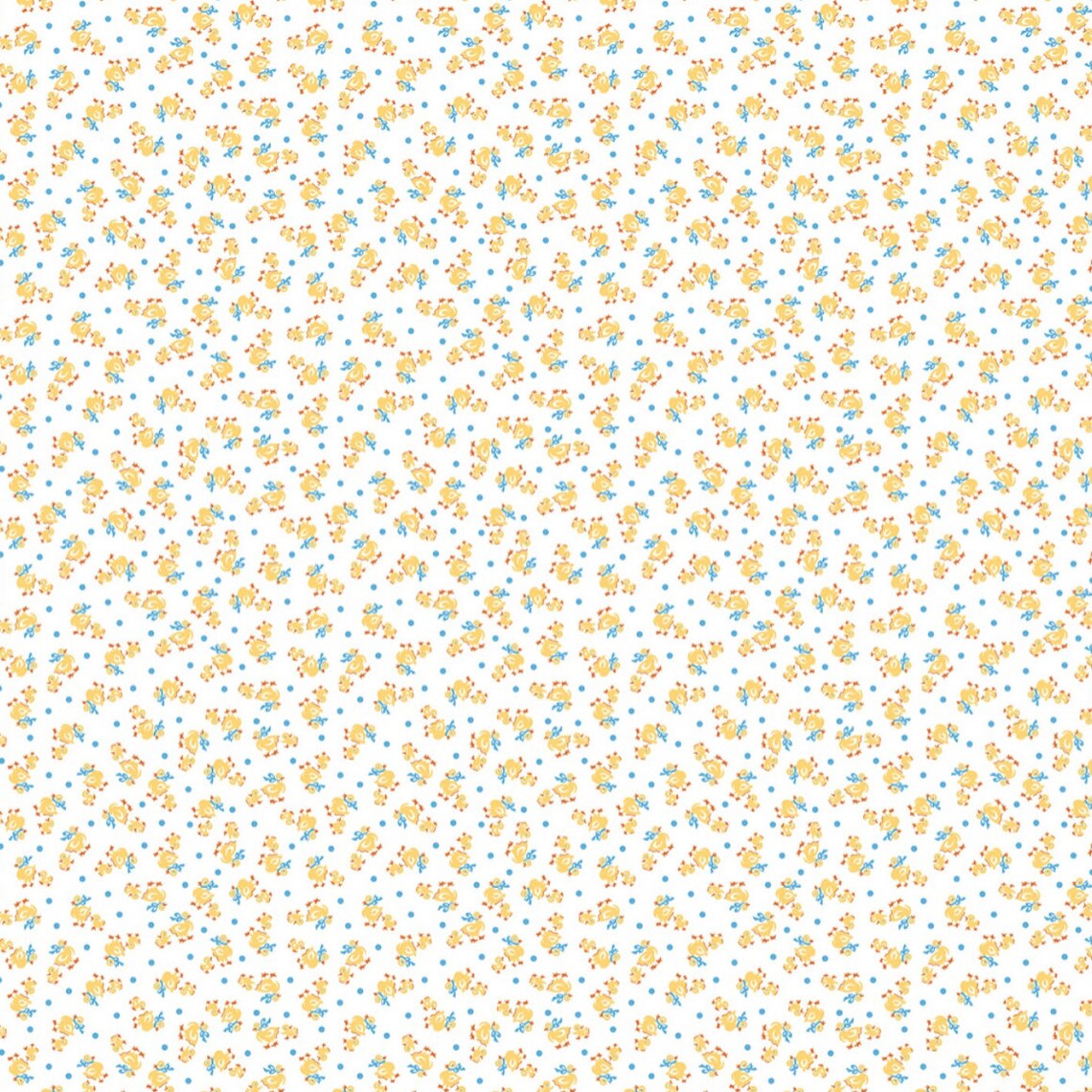 Storytime 30s by the RBD Designers for Riley Blake Designs is great for quilting, apparel and home decor. This print features little yellow ducks on a white background.&nbsp;