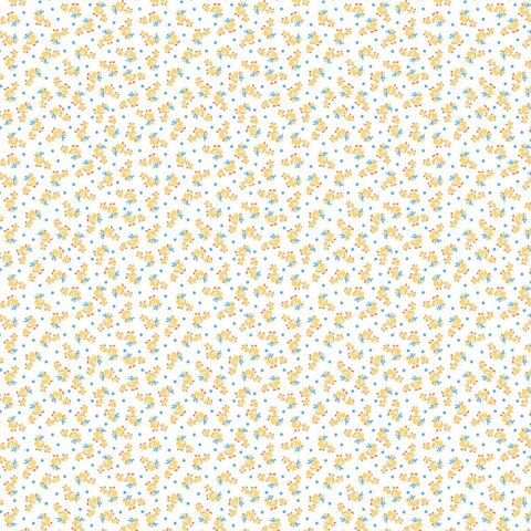 Storytime 30s by the RBD Designers for Riley Blake Designs is great for quilting, apparel and home decor. This print features little yellow ducks on a white background.&nbsp;