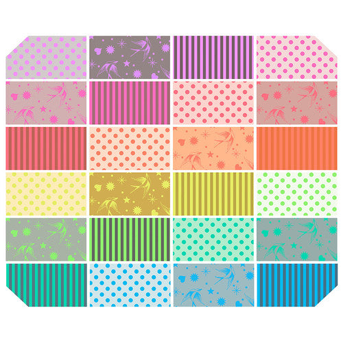 Neon True Colors Charm Pack - Tula Pink – the-sew-op