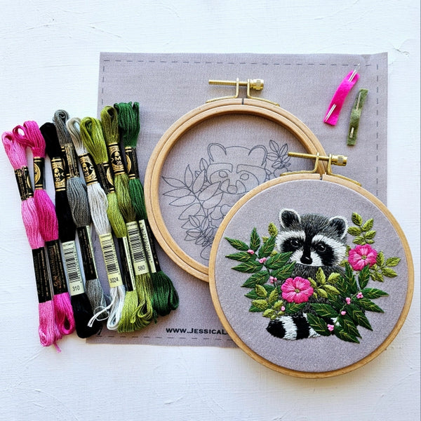 Raccoon - Embroidery Kit