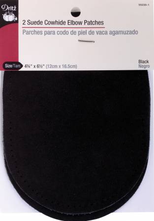 Add a sophisticated look to your suit jackets with the Dritz Suede Cowhide Elbow Patches. This pack includes two suede elbow patches measuring 4.75in x 6.5in and an instruction manual. The perforated edges of these elbow patches make them easy to sew on to your apparel. You can also use these elbow patches to give a new look to your worn-out sweaters, cardigans or blazers. Dry Clean Only.