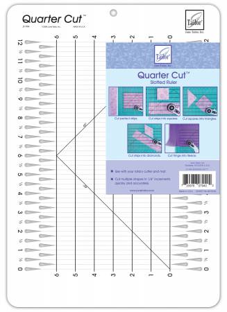 Quarter Cut Slotted Ruler – the-sew-op