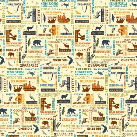 National Parks by Anderson Design Group Collection.  100% Cotton, 44/45in.