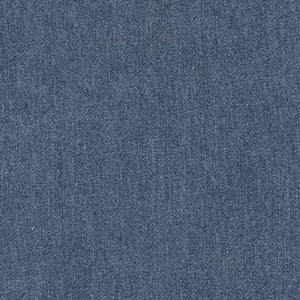 Slub chambray fabric in indigo blue color for summer