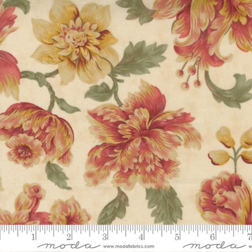 This beautiful traditional inspired fabric is covered with burgundy and pink flowers, as well as other smaller blue and tan flowers. Would make a gorgeous quilt, coat, lining or pillows. Get Creative! 